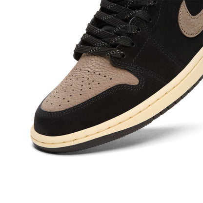 Jordan Air Jordan 1 Mid Se ( Black/Olive Grey-Lt Wild Mango)