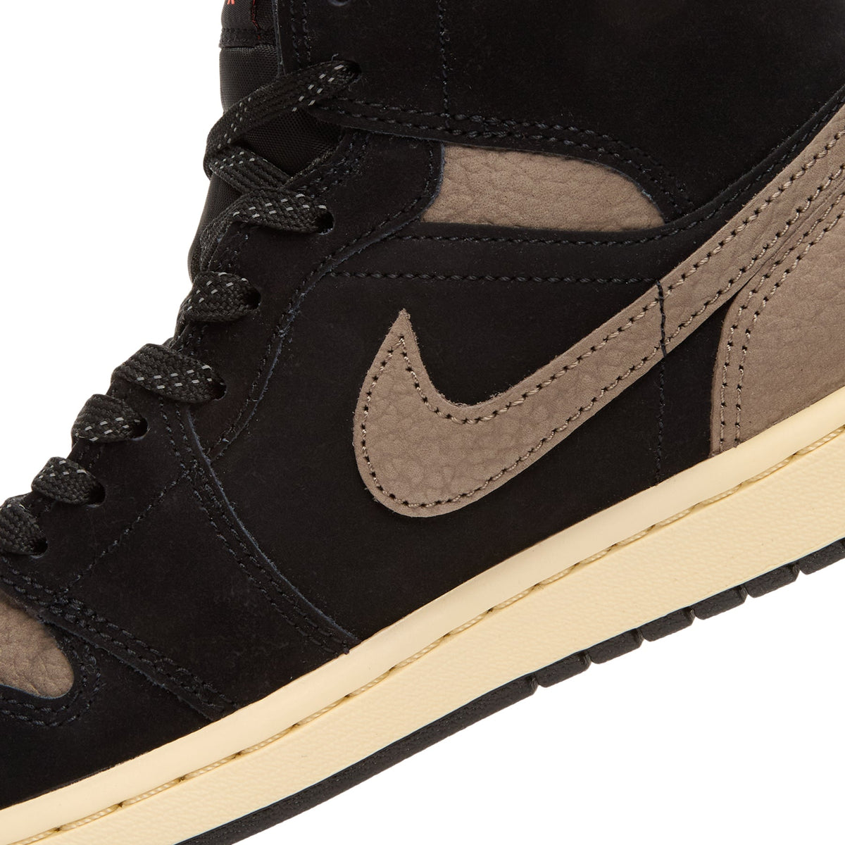 Jordan Air Jordan 1 Mid Se ( Black/Olive Grey-Lt Wild Mango)