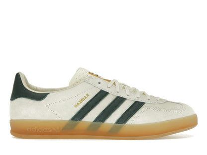 adidas Gazelle Indoor Cream White Collegiate Green Gum Sneakers IH7502