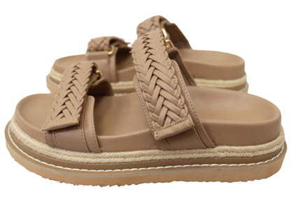 Billini Alva Womens Comfortable Platform Slides Sandals