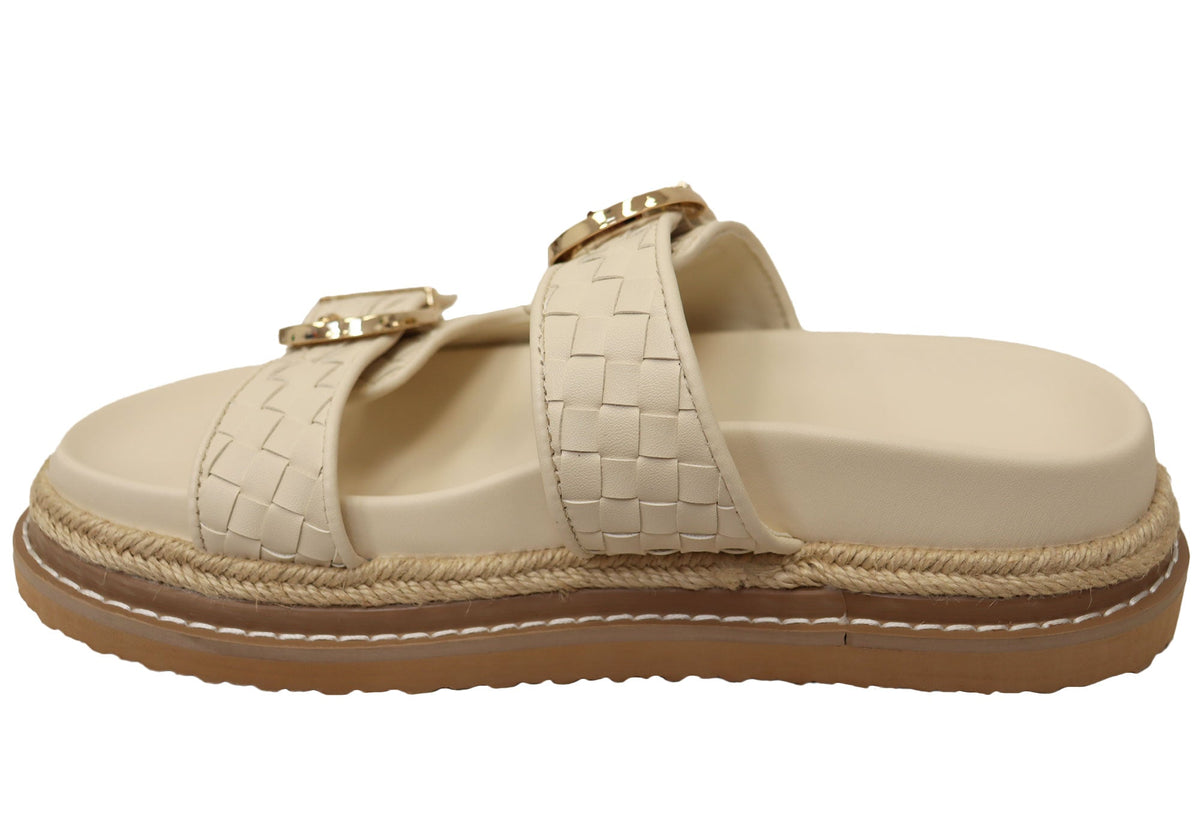 Billini Anastasia Womens Comfortable Platform Slides Sandals