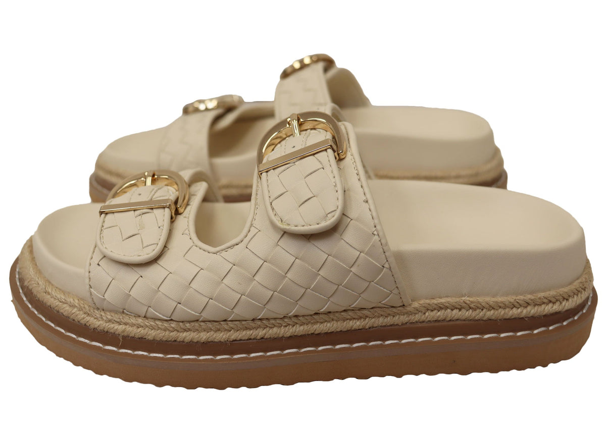 Billini Anastasia Womens Comfortable Platform Slides Sandals