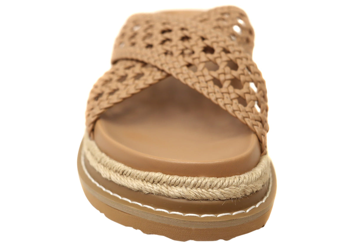 Billini Atzi Womens Comfortable Platform Slides Sandals