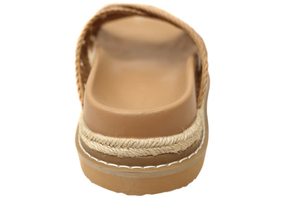 Billini Atzi Womens Comfortable Platform Slides Sandals