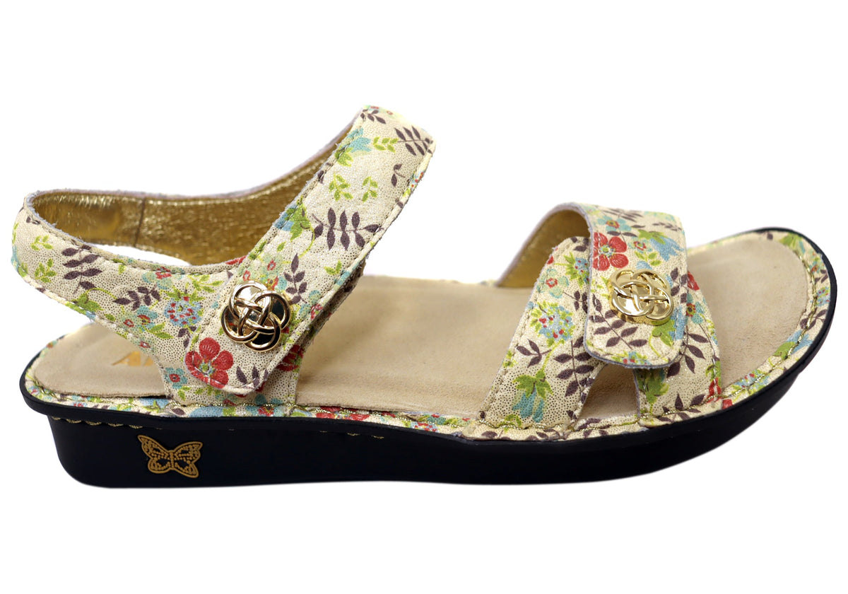 Alegria Vienna Womens Comfortable Leather Sandals Good As Gold