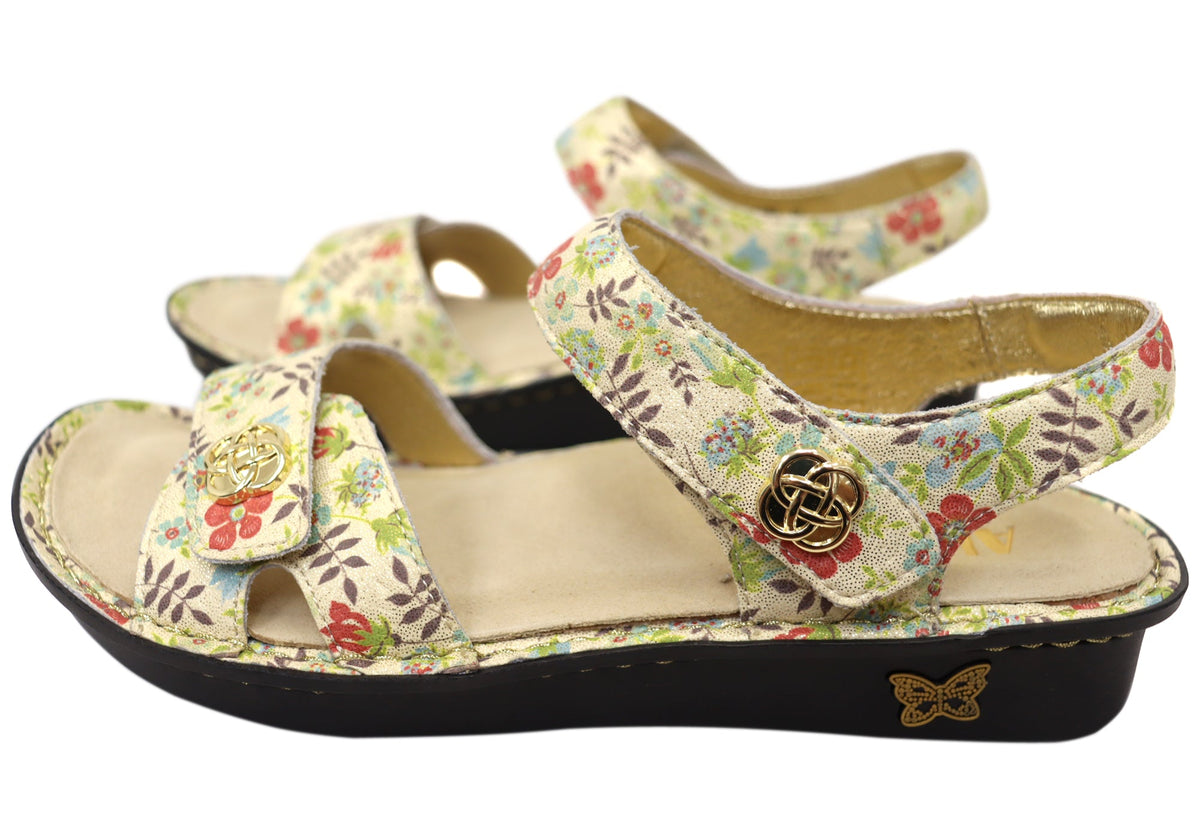 Alegria Vienna Womens Comfortable Leather Sandals Good As Gold