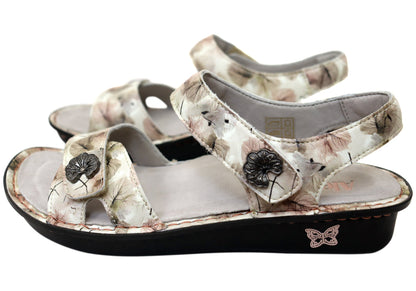 Alegria Vienna Womens Comfortable Leather Sandals Soft As I Leaf You
