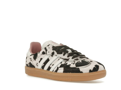 adidas Samba OG Cow Print Women’s Sneakers Dark Brown Off White Gum