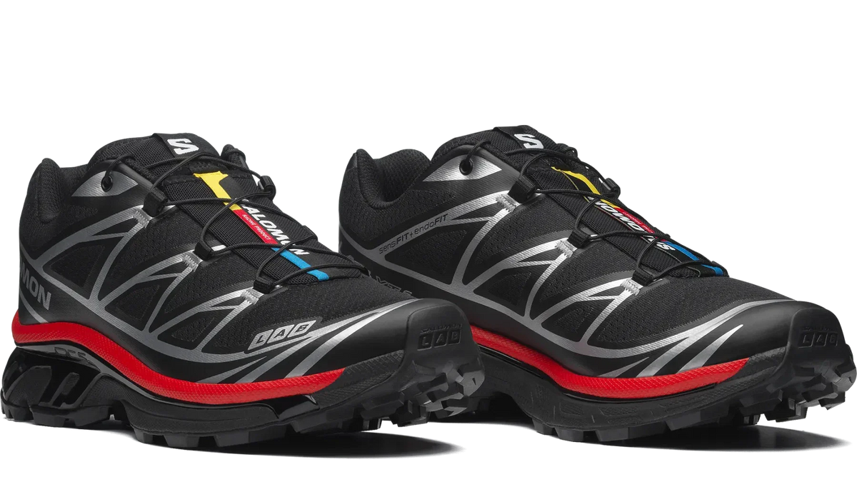 Salomon Xt-6 Black Fiery Red Silver