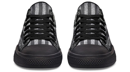 B&W American Skull Black Lowtop Sneaker