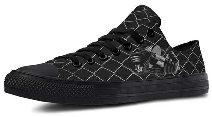 Net Pattern with Dumbbell Lowtop Sneaker