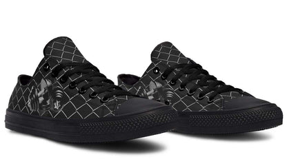 Net Pattern with Dumbbell Lowtop Sneaker