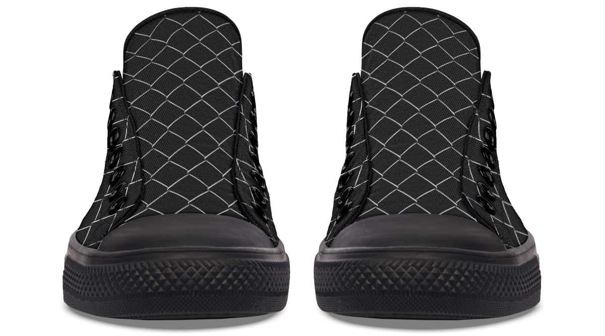 Net Pattern with Dumbbell Lowtop Sneaker