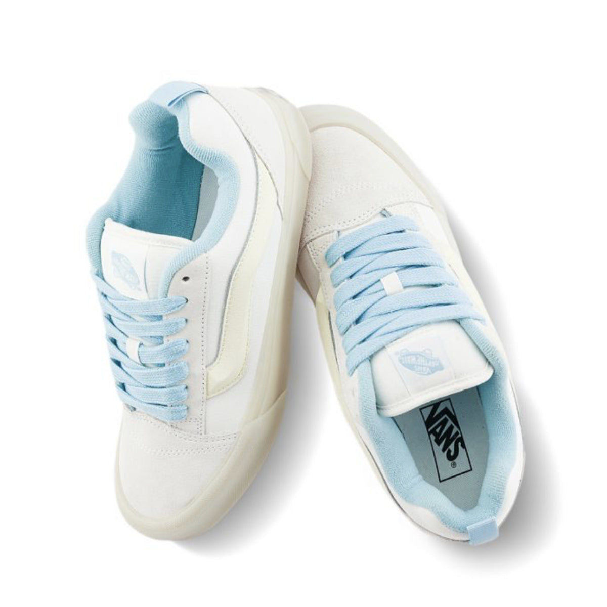 Vans Knu Skool White Blue Glow In The Dark