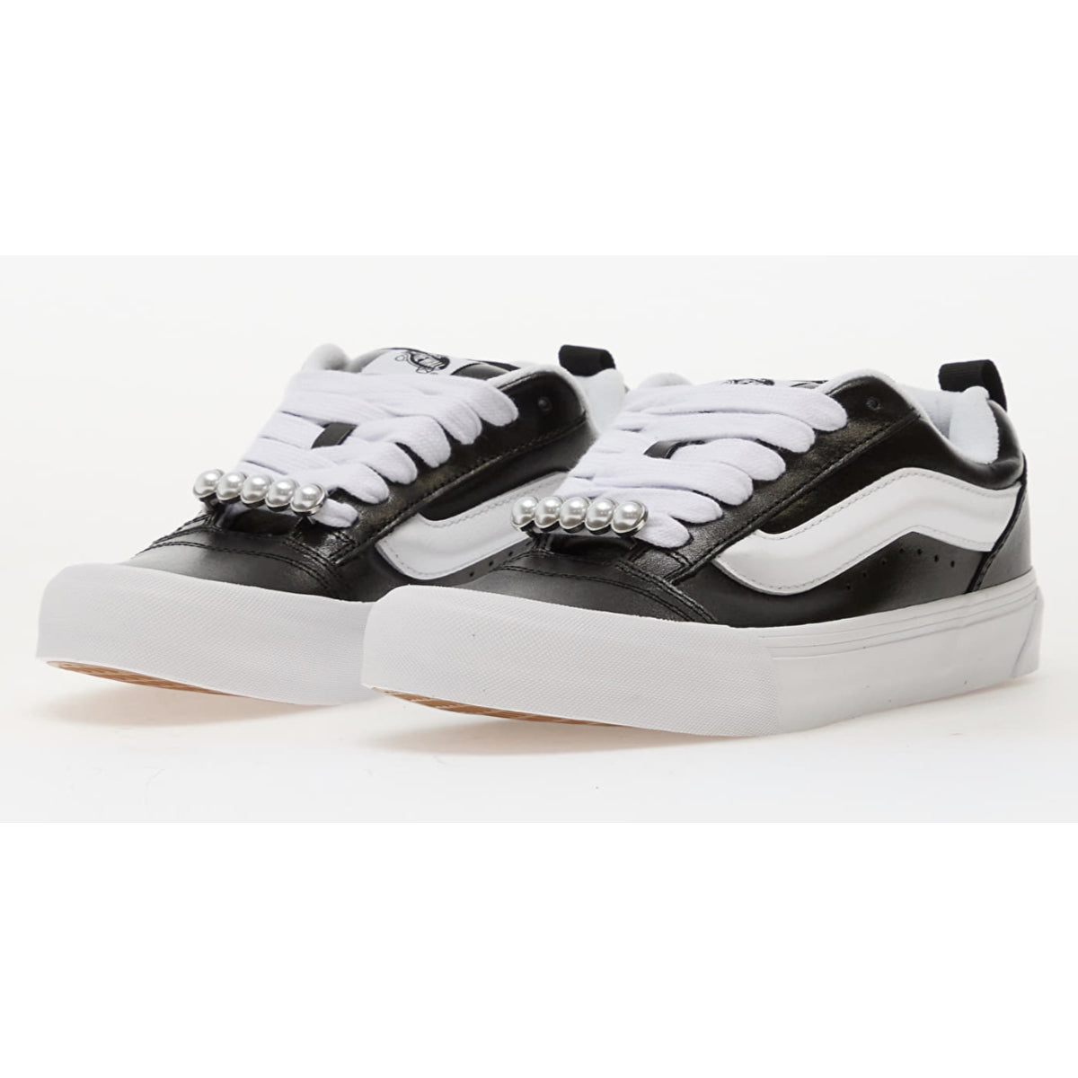 Vans Knu Skool Metallic Leather Black