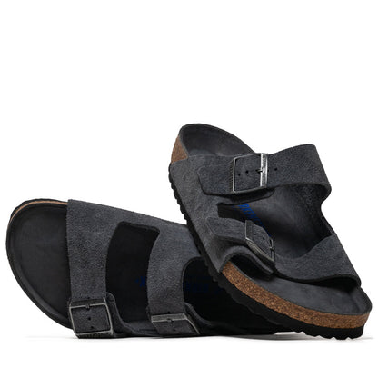 Birkenstock Arizona Soft Footbed Suede - Charcoal Tonal