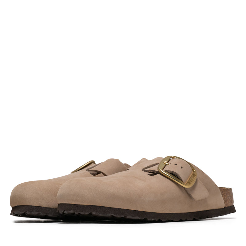 Women's Birkenstock Boston Big Buckle Nubuck - Sandcastle