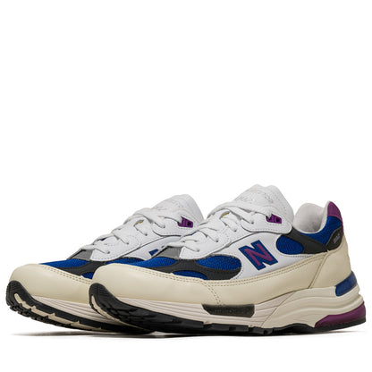 New Balance Made in USA 992 - White/Team Royal