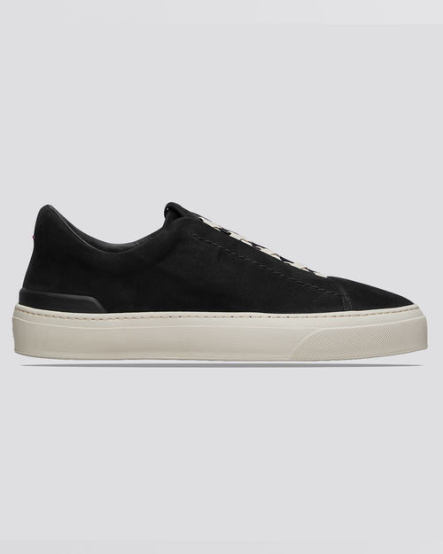 Endeavor Slip-On Leather Sneakers Onyx