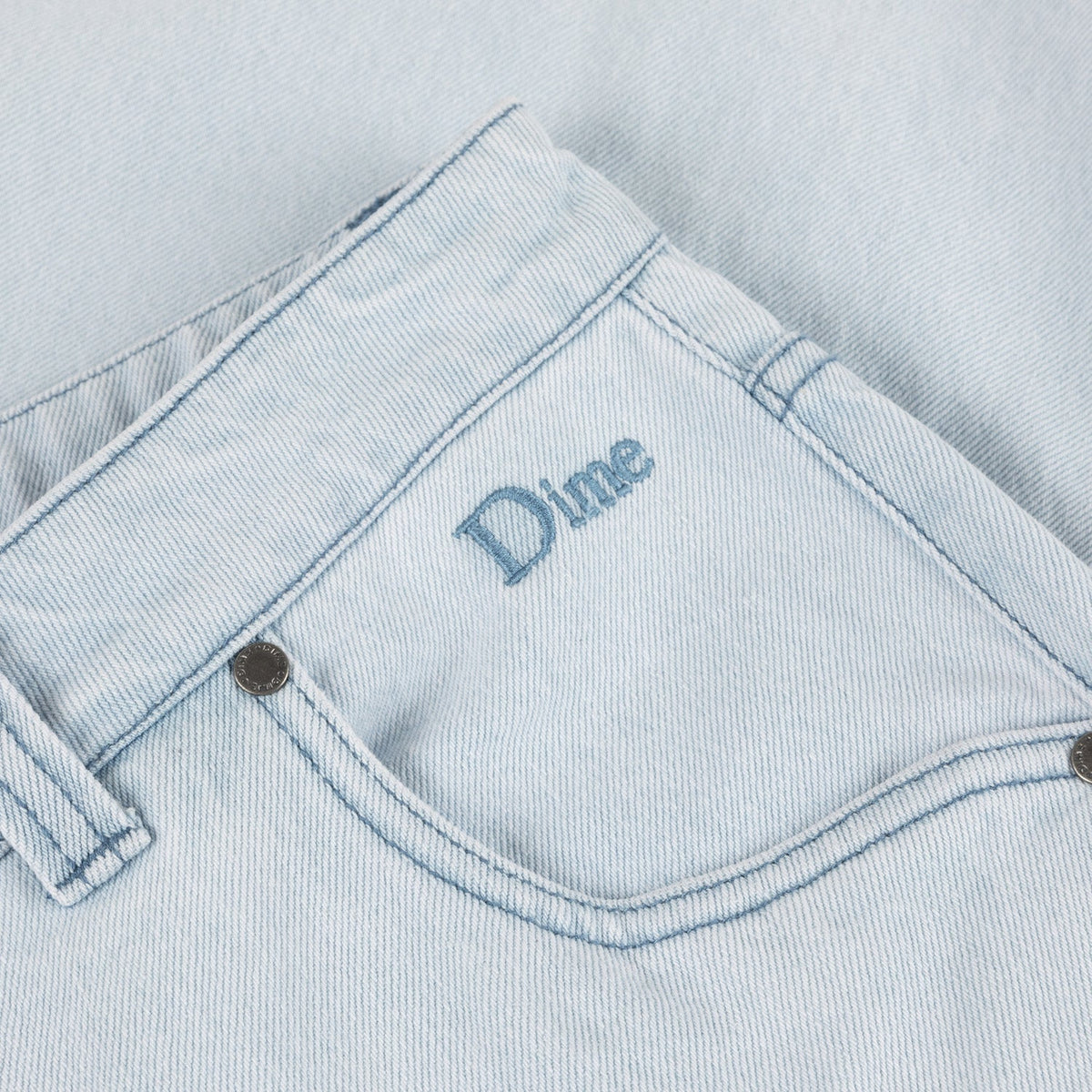Dime Men Classic Baggy Denim Pants Light Washed