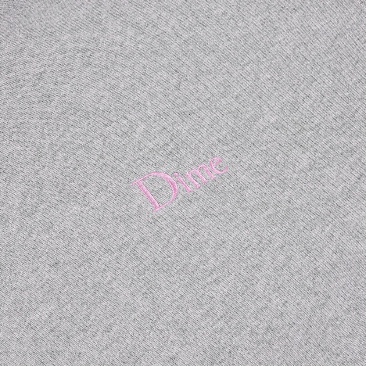 Dime Men Classic Small Logo Crewneck Heather Gray