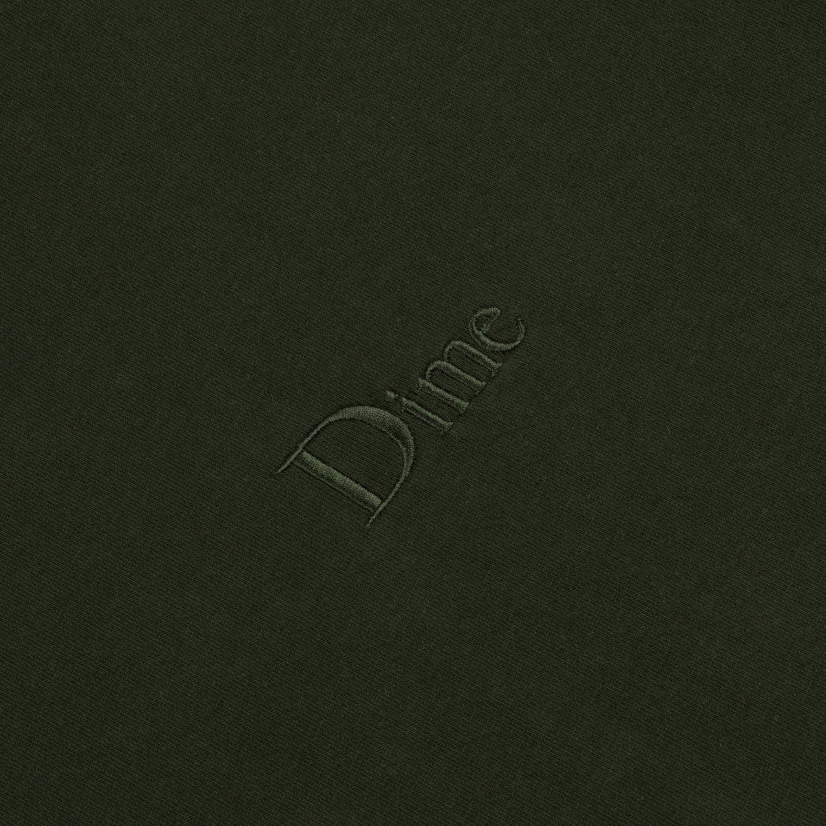 Dime Men Classic Small Logo T-Shirt Forest Green