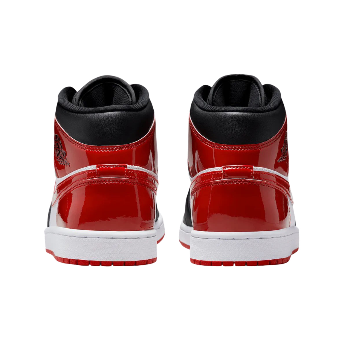 Nike Air Jordan 1 Mid Se Patent Bred Toe