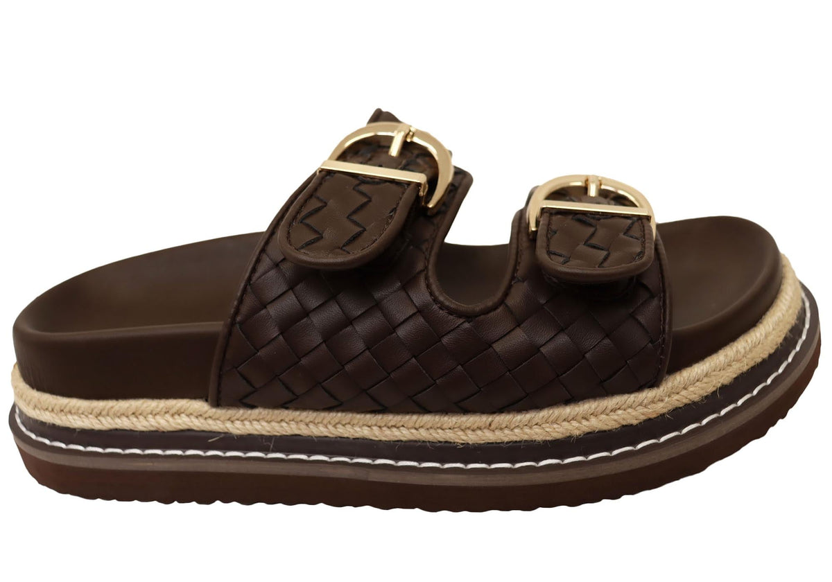 Billini Anastasia Womens Comfortable Platform Slides Sandals