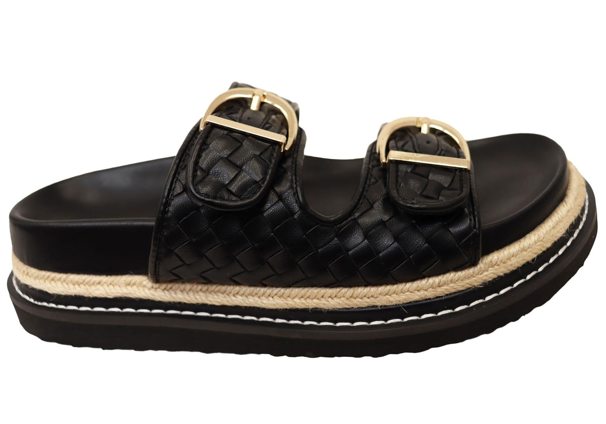 Billini Anastasia Womens Comfortable Platform Slides Sandals