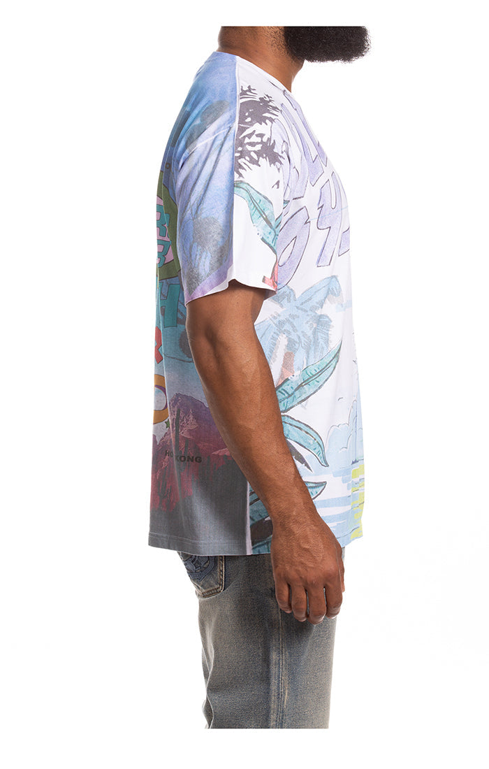 Billionaire Boys Club "Sunrise" SS Knit (Oversized) (White)