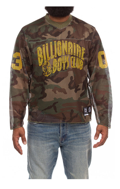 Billionaire Boys Club "Camo Curve" LS Knit Tee (Boxy Fit) (Cypress)