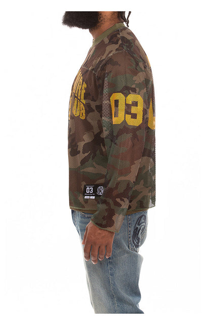 Billionaire Boys Club "Camo Curve" LS Knit Tee (Boxy Fit) (Cypress)